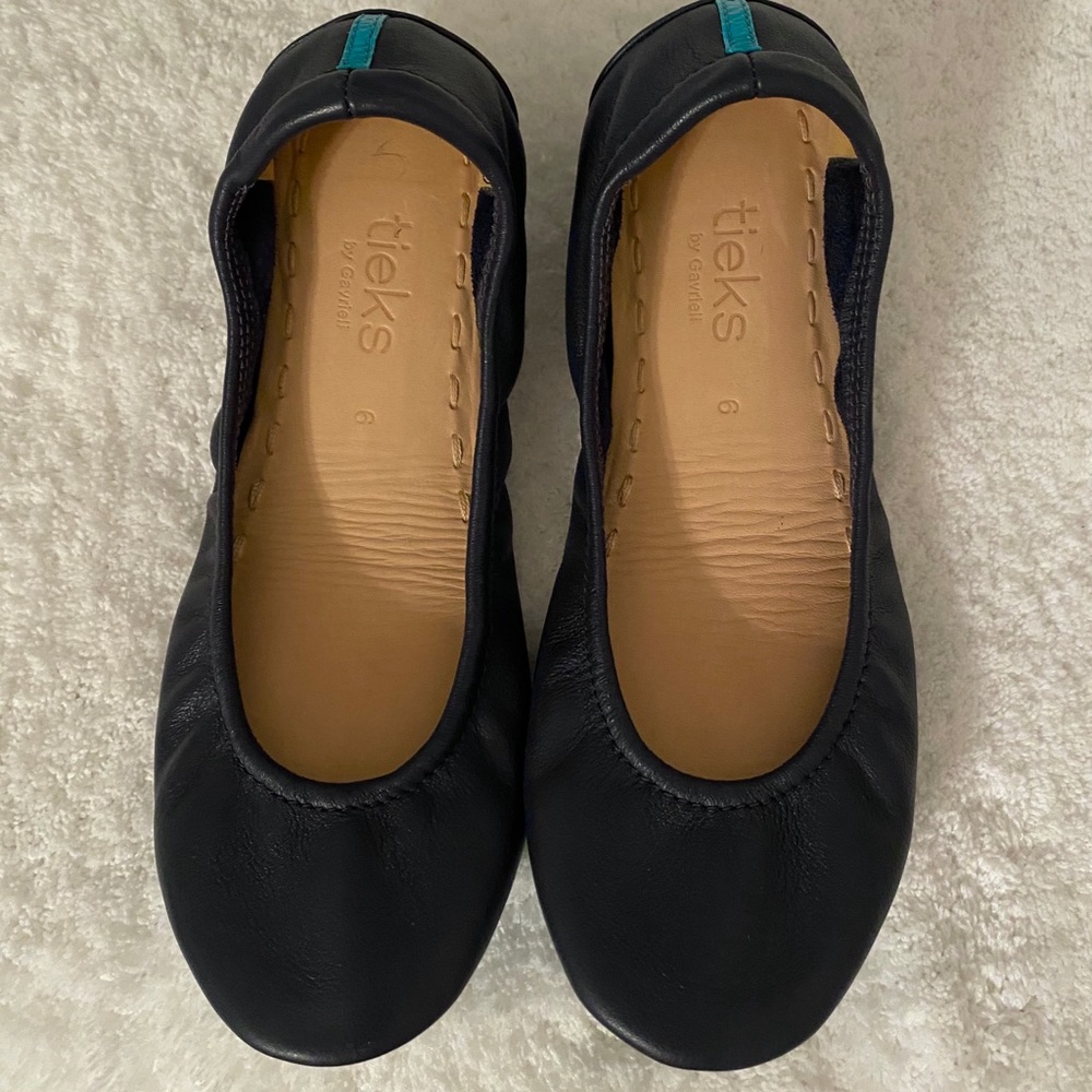 Tieks California Navy baller flats